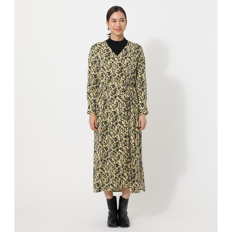 ワンピース flower mernaid onepiece forksy.】フラワープリントフリルワンピース forksy.│MONO-MART