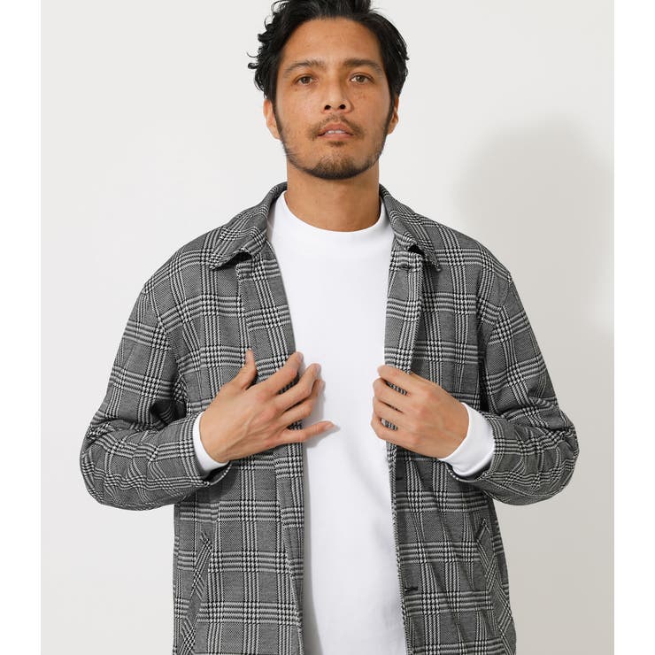 GLEN CHECK SHOP COAT/グレンチェックショップコート