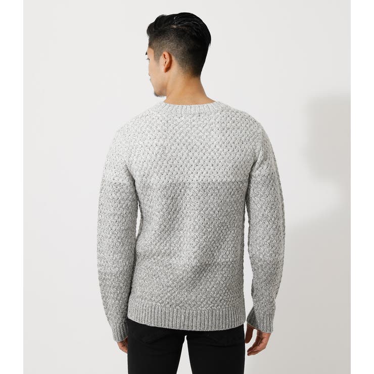 GRADATION C/N KNIT/グラデーションクルーネックニット[品番：AZLW0016717]｜AZUL BY  MOUSSY（アズールバイマウジー）のメンズファッション通販｜SHOPLIST（ショップリスト）