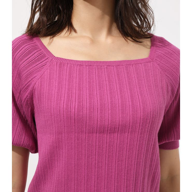 Puff sleeve knit tops/パフスリーブニットトップス[品番：AZLW0016363