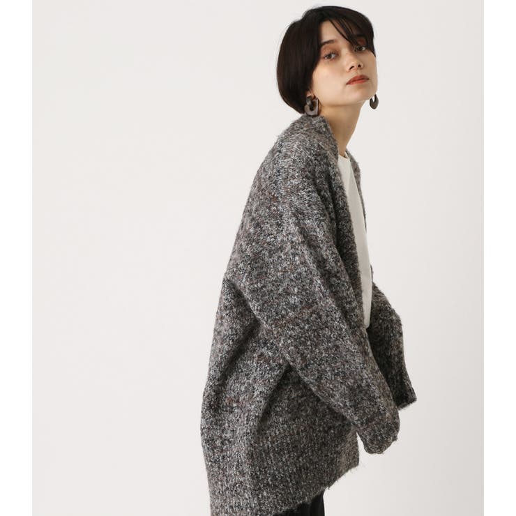 Boucle Knit Cardigan ブークレニットカーディガン 品番 Azlw Azul By Moussy アズールバイマウジー のレディースファッション通販 Shoplist ショップリスト