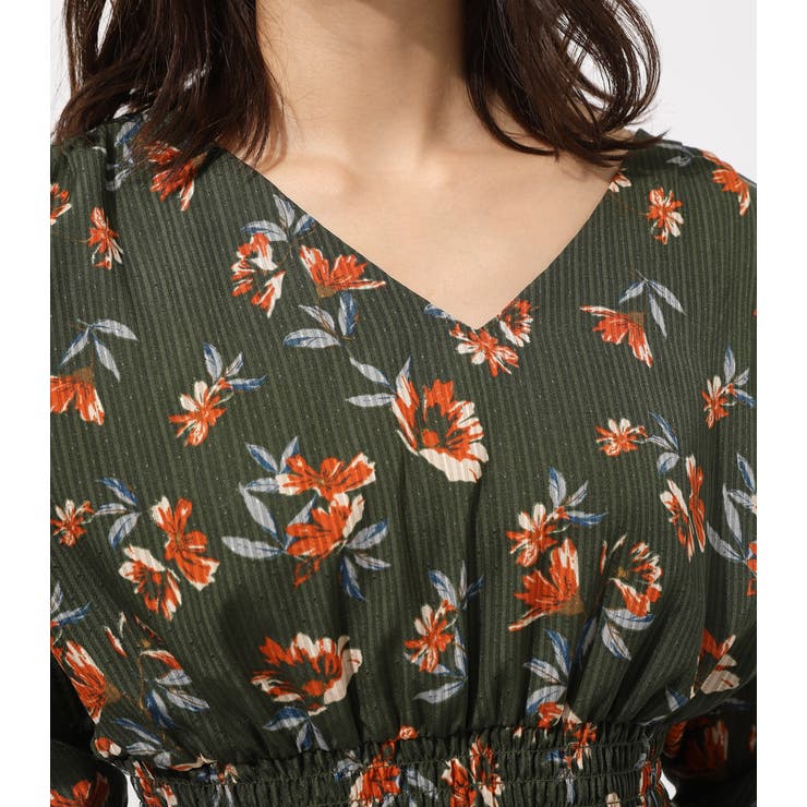 FLARE SLEEVE GATHER TOP/フレアスリーブガータートップ[品番