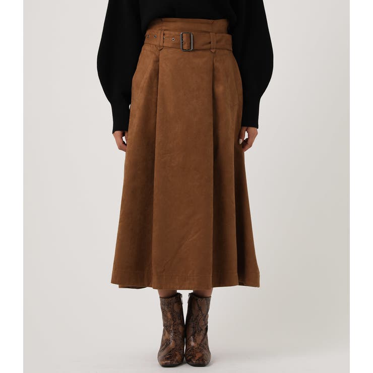 ECO LEATHER FLARE SKIRT/エコレザーフレアスカート[品番：AZLW0016372