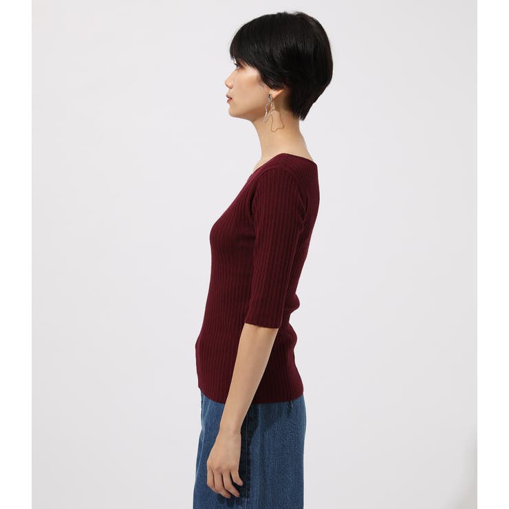 RIB ASYMENECK HALF[品番：AZLW0016196]｜AZUL BY MOUSSY