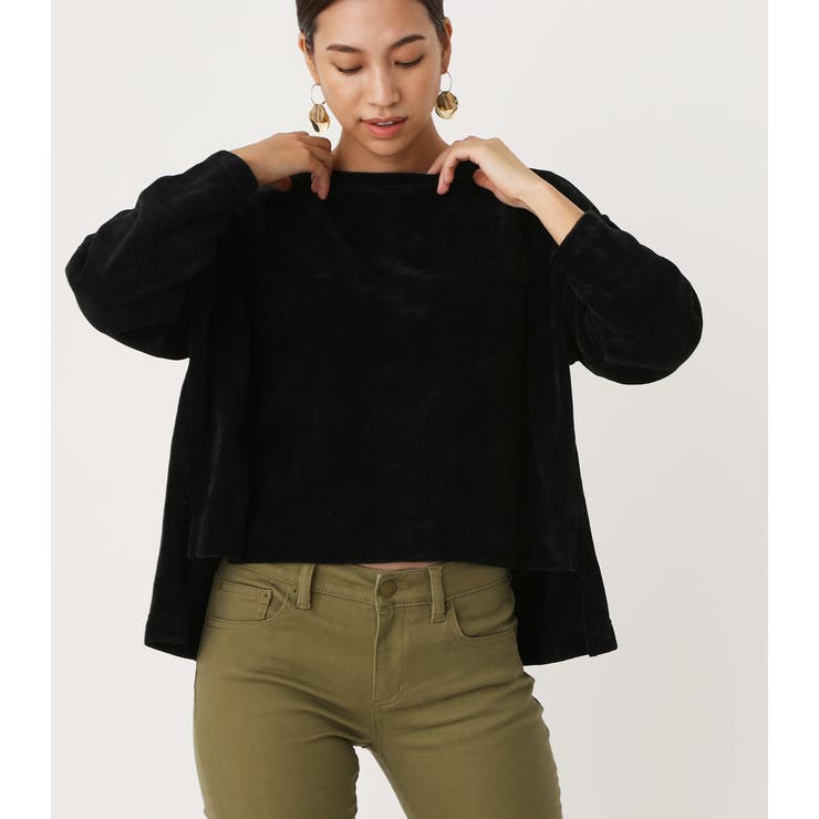 VELOR YARN LOOSE TOPS/ベロアヤーンルーズトップス | AZUL BY MOUSSY | 詳細画像10 