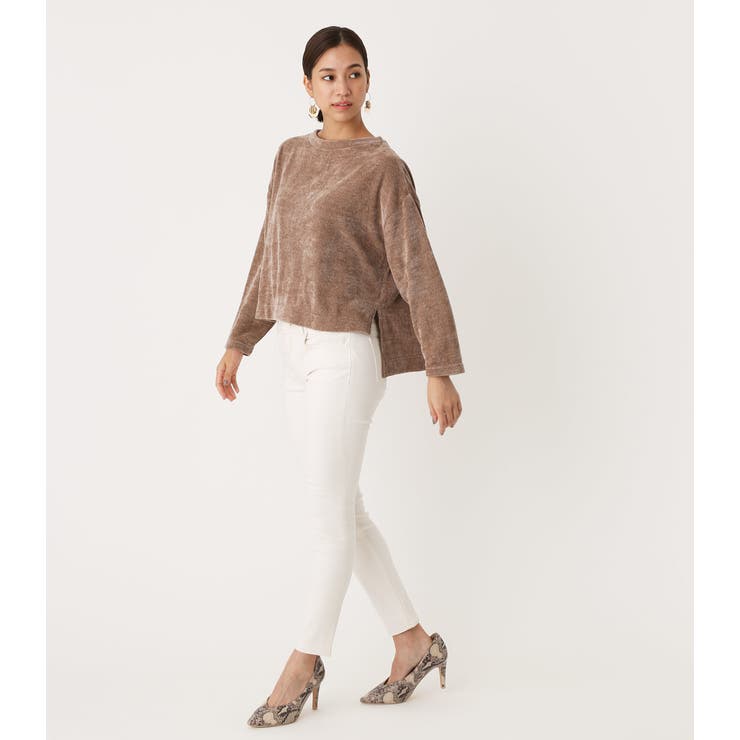 VELOR YARN LOOSE TOPS/ベロアヤーンルーズトップス | AZUL BY MOUSSY | 詳細画像3 