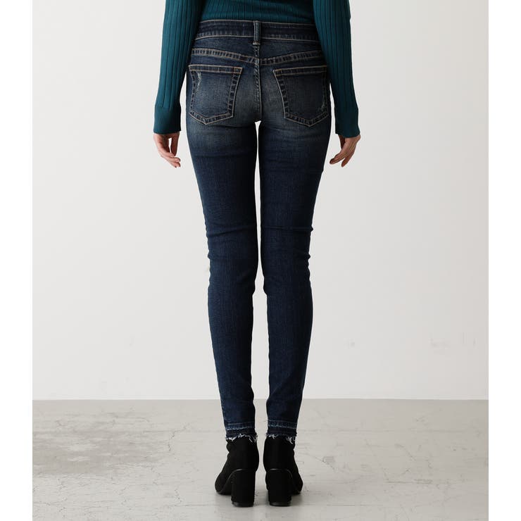 REPAIR DENIM SKINNY/リペアデニムスキニー[品番：AZLW0017697