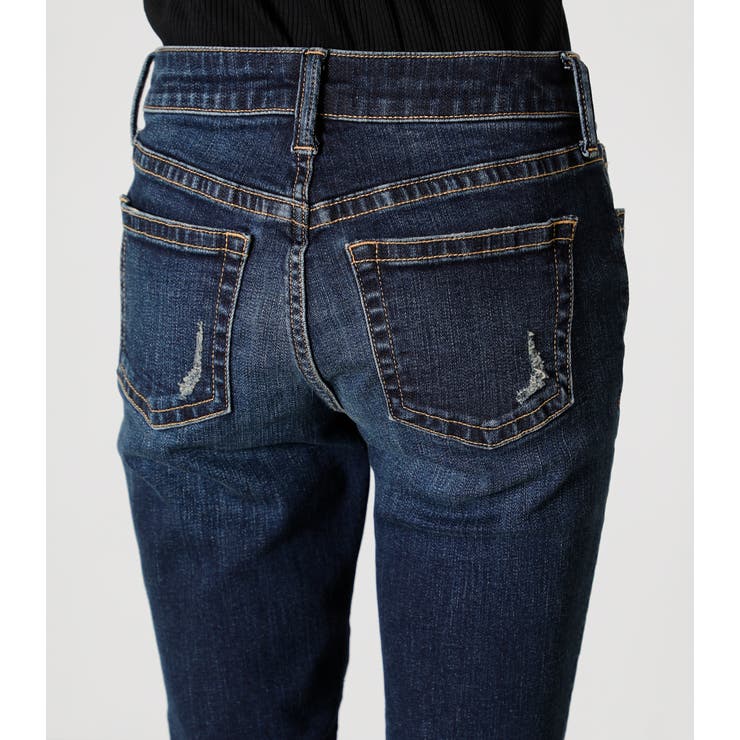 CRASH DENIM SKINNY/クラッシュデニムスキニー[品番：AZLW0017553