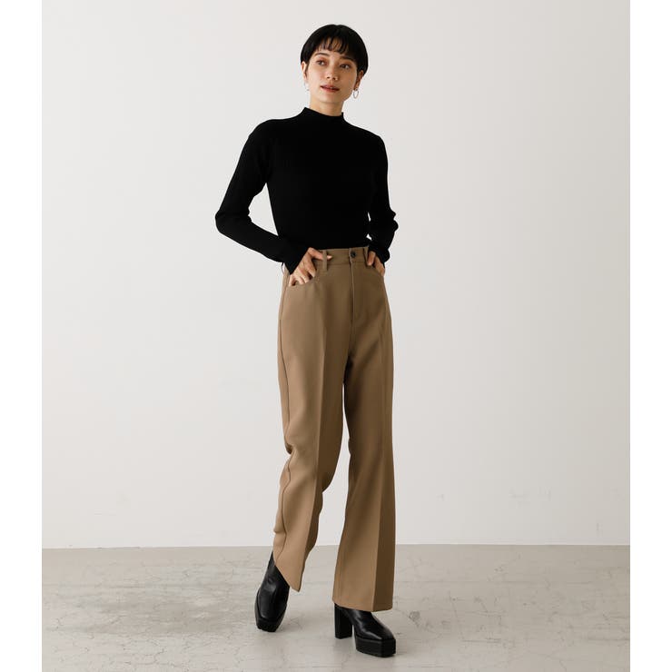 CENTER PRESS FLARE PANTS/センタープレスフレアパンツ