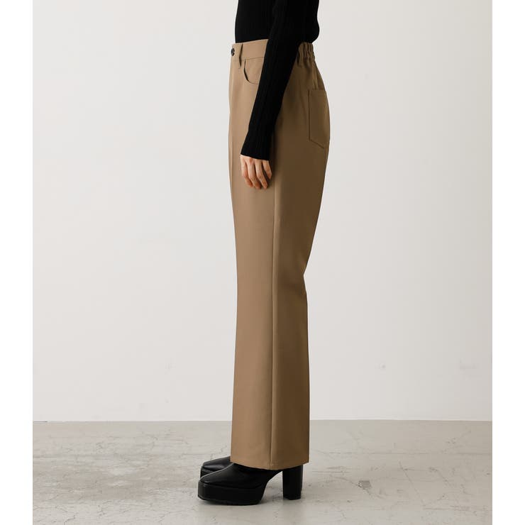 □ AOURE アウール ストレッチウォームパンツ センタープレス 49188 CENTER PRESS FLARE PANTS/センタープレスフレアパンツ[品番