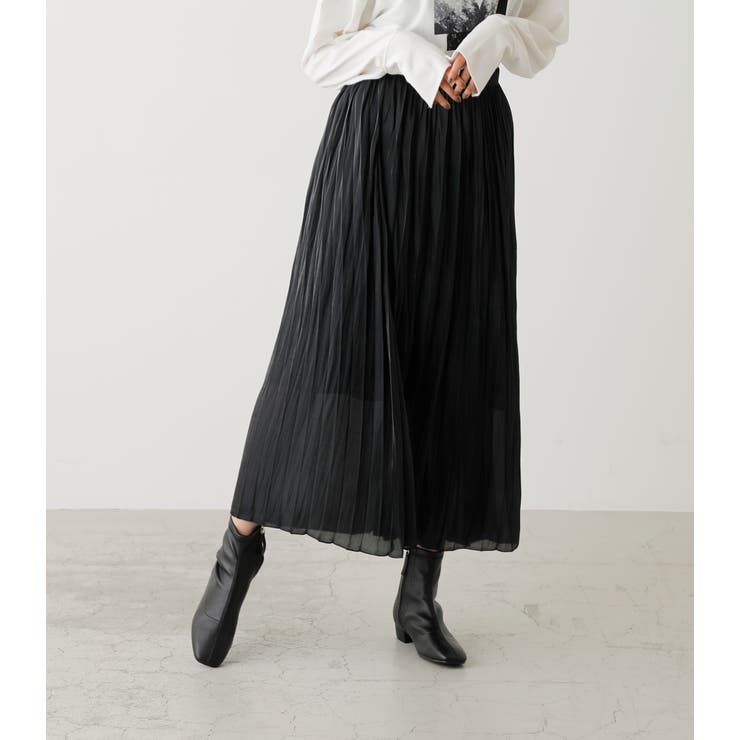 SHINY PLEATS SKIRT/シャイニープリーツスカート[品番：AZLW0017652
