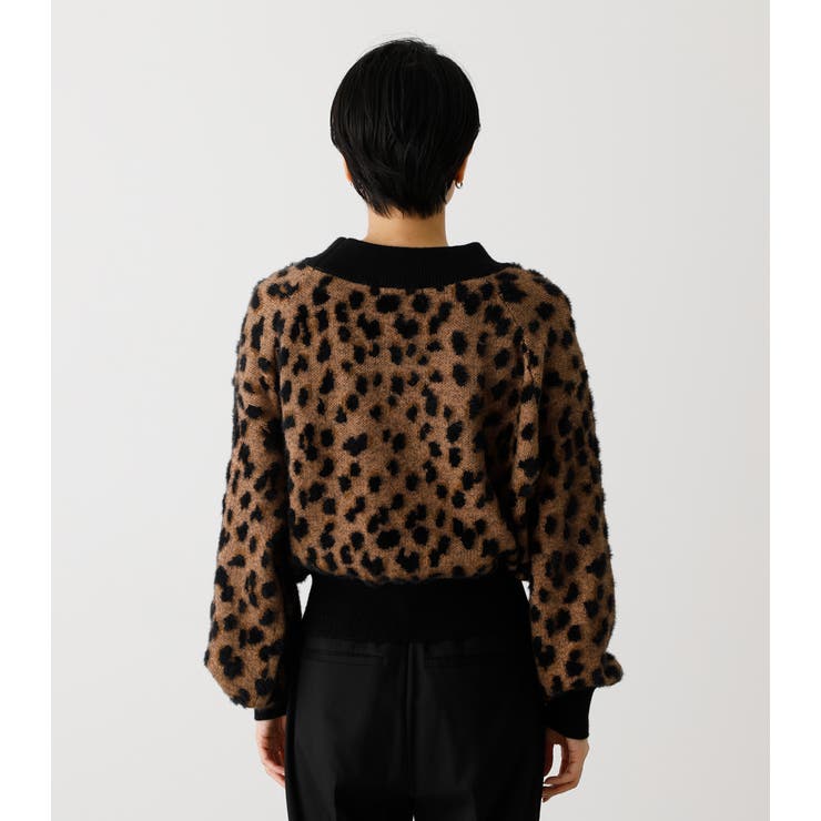 LEOPARD JACQUARD KNIT/レオパードジャガードニット[品番：AZLW0017845