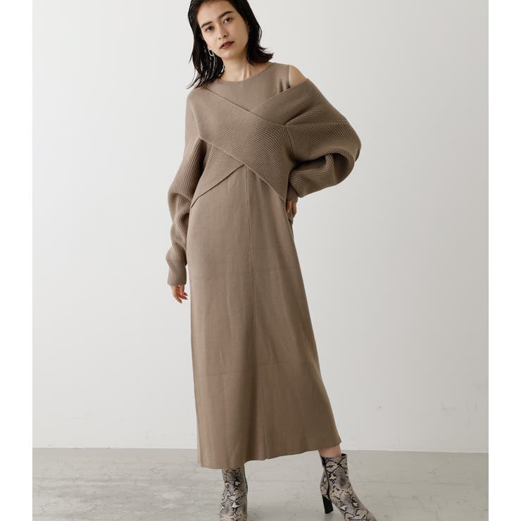TWIST LAYERED ONE-PIECE/ツイストレイヤードワンピース[品番