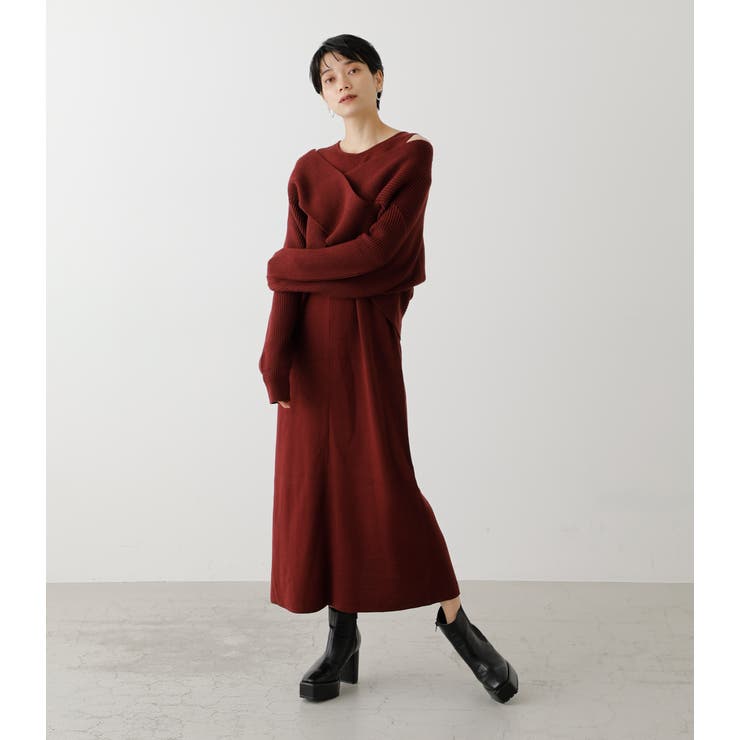 TWIST LAYERED ONE-PIECE/ツイストレイヤードワンピース[品番