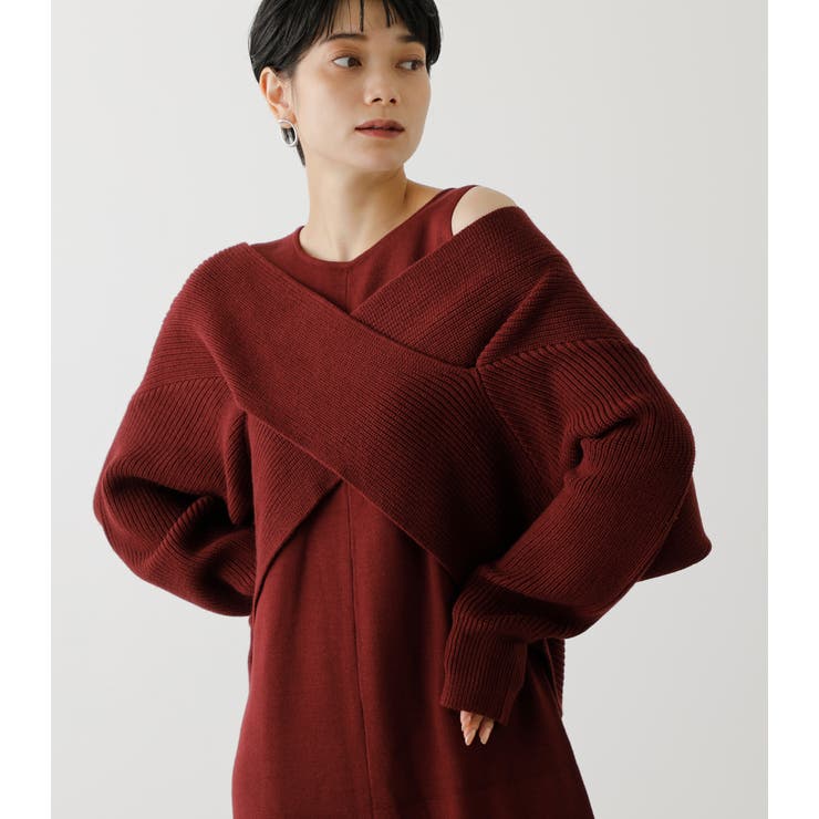 TWIST LAYERED ONE-PIECE/ツイストレイヤードワンピース[品番