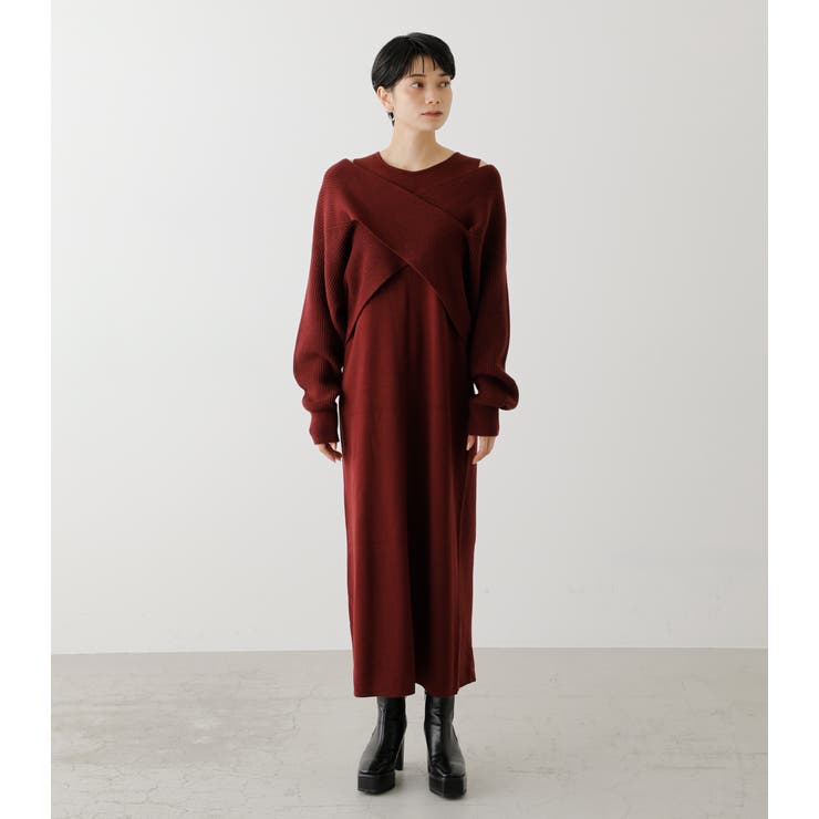 TWIST LAYERED ONE-PIECE/ツイストレイヤードワンピース[品番