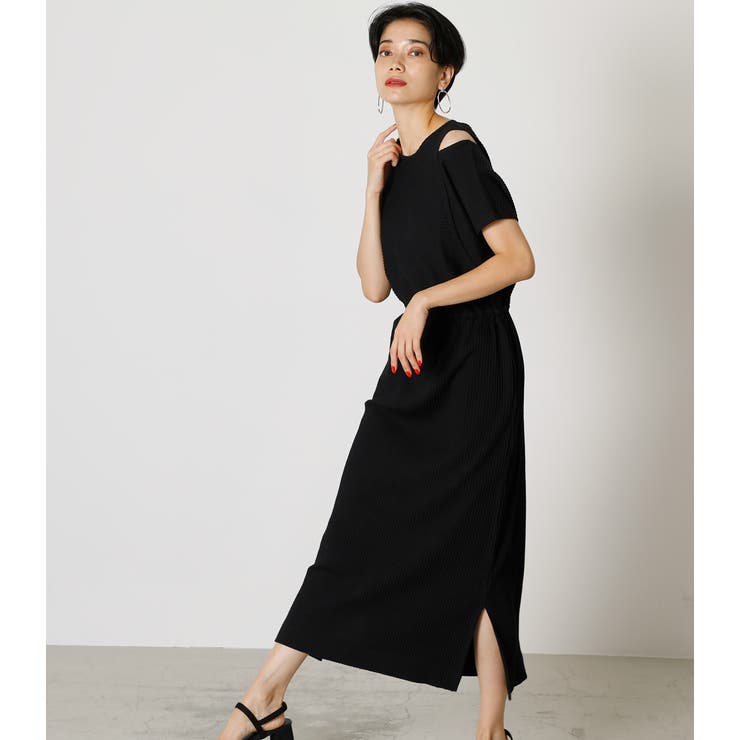 Triangle Rib Onepiece トライアングルリブワンピース 品番 Azlw Azul By Moussy アズールバイ マウジー のレディースファッション通販 Shoplist ショップリスト