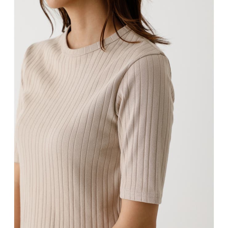BACK LAYERD RIB TOPS/バックレイヤードリブトップス[品番 BACK LAYERD RIB TOPS/バックレイヤードリブトップス[品番