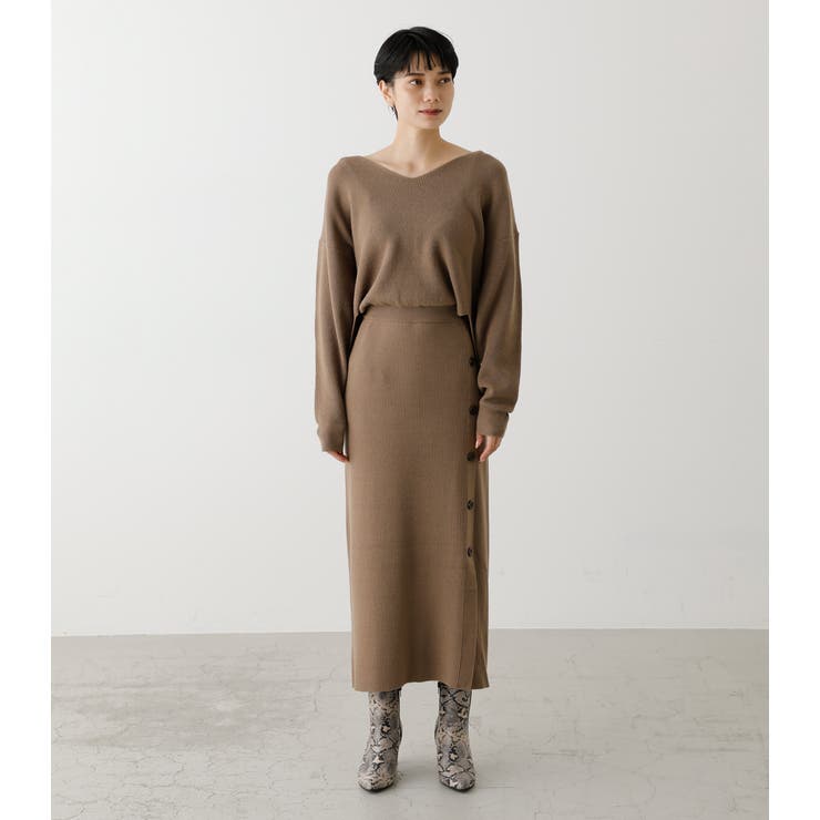 Side Button Knit 品番 Azlw Azul By Moussy アズールバイマウジー のレディースファッション通販 Shoplist ショップリスト