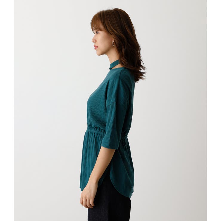 ❗️休日セール❗️ meing.off shoulder blouse 新品タグ付き STRING DESIGN KNIT TOPS[品番：AZLW0020826]｜AZUL BY MOUSSY