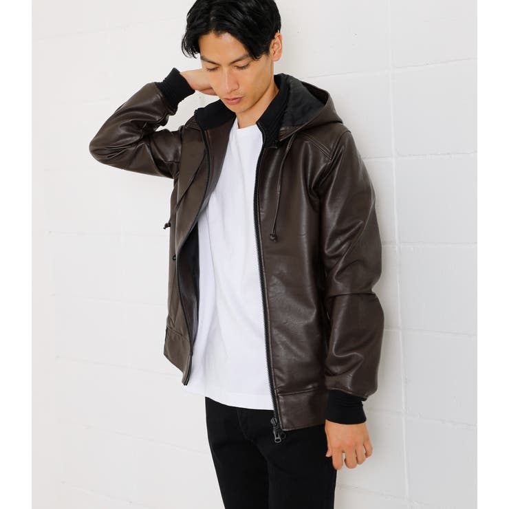 63%OFF ANDREW ECO ブルゾン 人気急上昇 LEATHER