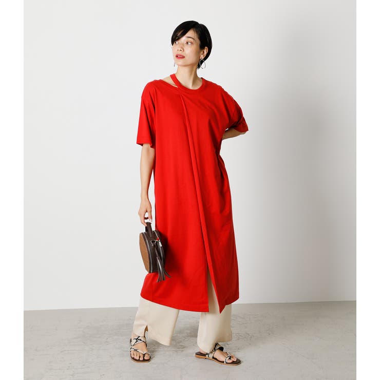 Slit Neck Onepiece スリットネックワンピース 品番 Azlw Azul By Moussy アズールバイマウジー のレディースファッション通販 Shoplist ショップリスト