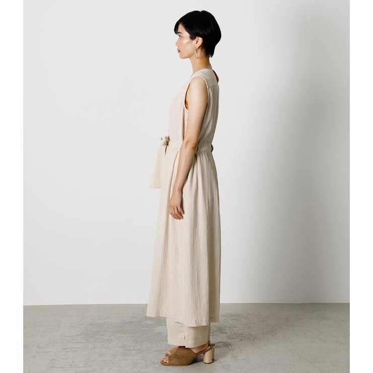 FRONT BUTTON VEST DRESS/フロントボタンベストドレス[品番