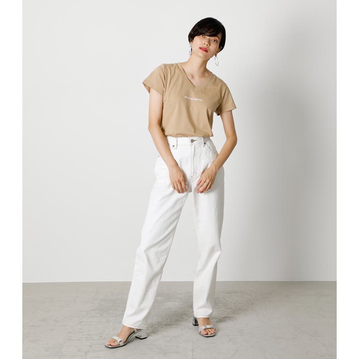 ON N'A V NECK TEE/オンナVネックTシャツ[品番：AZLW0017444