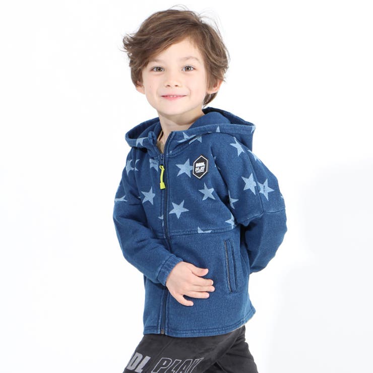 BBDL 星柄ジップパーカー 4399K (ボトムス別売)[品番：BYDK0003676