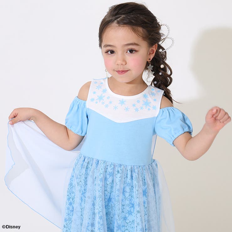 モナリザキッズ☆ディズニーコラボワンピ☆size10 ディズニー/FROZEN】なりきりワンピース / any FAM KIDS