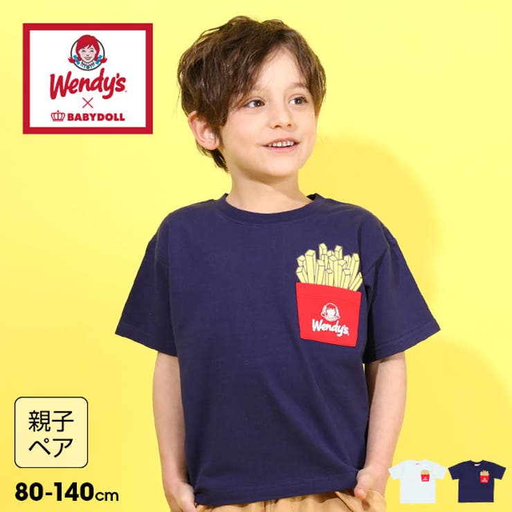 Wendy's 親子お揃い バックプリントTシャツ 6694K | BABYDOLL | 詳細画像1 