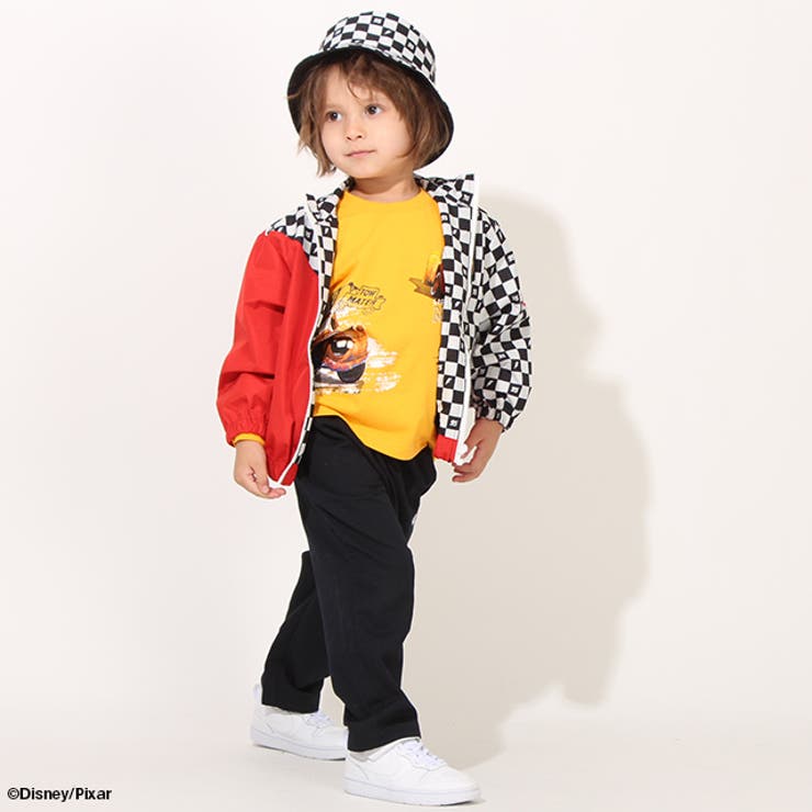 【新品未使用】ディズニー　キッズコスプレ服　カーズつなぎ＆帽子