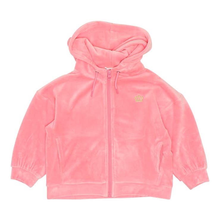 親子お揃い ベロアジップパーカー 7050K[品番：BYDK0005409]｜BABYDOLL（ベビードール）のキッズ ファッション通販｜SHOPLIST（ショップリスト）