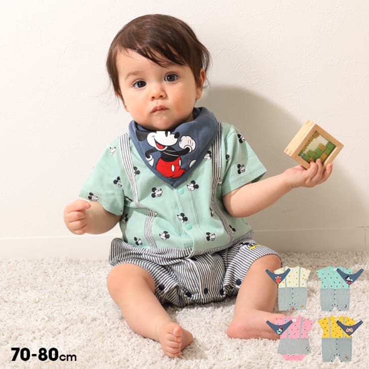 ディズニー スタイ付サロペットロンパース 2点セット 7910B[品番：BYDK0005691]｜BABYDOLL（ベビードール ）のキッズファッション通販｜SHOPLIST（ショップリスト）