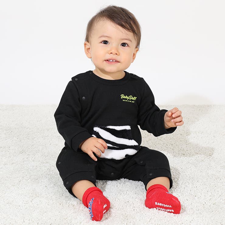 ゼブラ柄ポケットロンパース 9011B | BABYDOLL | 詳細画像9 