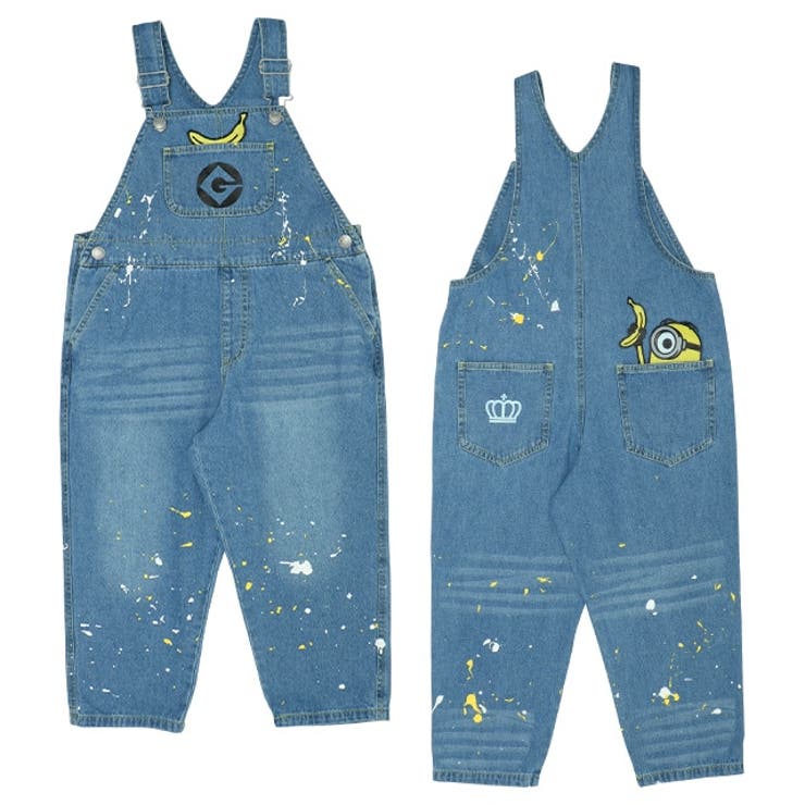 親子お揃い ミニオン ペイントデニムサロペットパンツ 9079K | BABYDOLL | 詳細画像10 