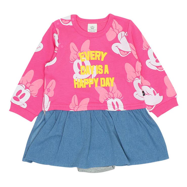 ディズニー 総柄デニム切替ロンパース 9228B[品番：BYDK0006419]｜BABYDOLL（ベビードール）｜キッズファッション通販 ...