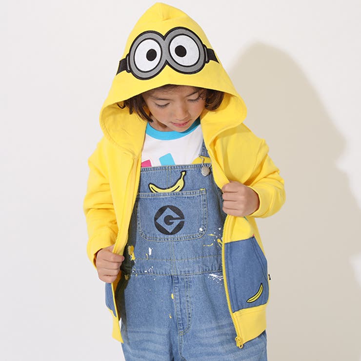 親子お揃い ミニオン なりきりフードジップパーカー 9290K[品番  