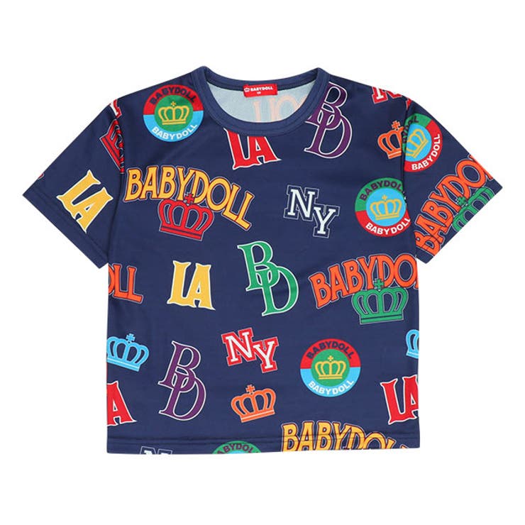 ロゴ | 【軽量・速乾】総柄メッシュTシャツ 9517K | BABYDOLL