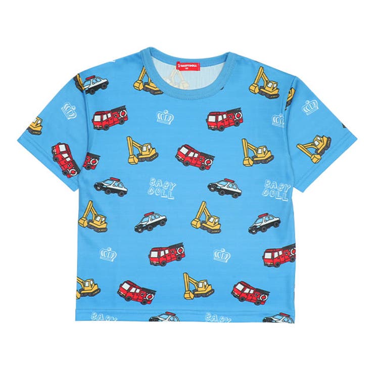 軽量・速乾】総柄メッシュTシャツ 9517K[品番：BYDK0006754