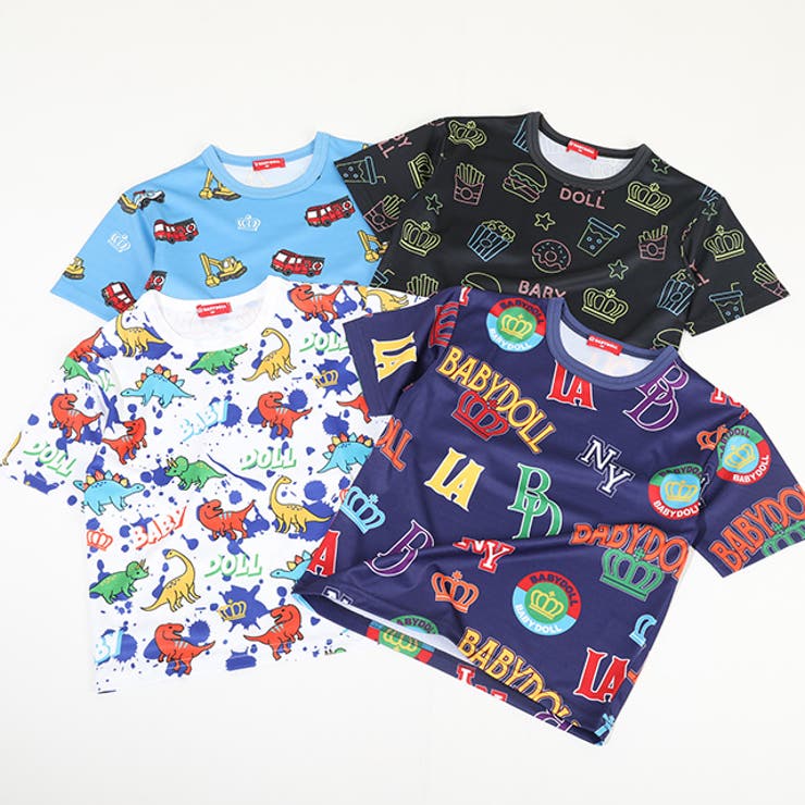 【軽量・速乾】総柄メッシュTシャツ 9517K | BABYDOLL | 詳細画像16 