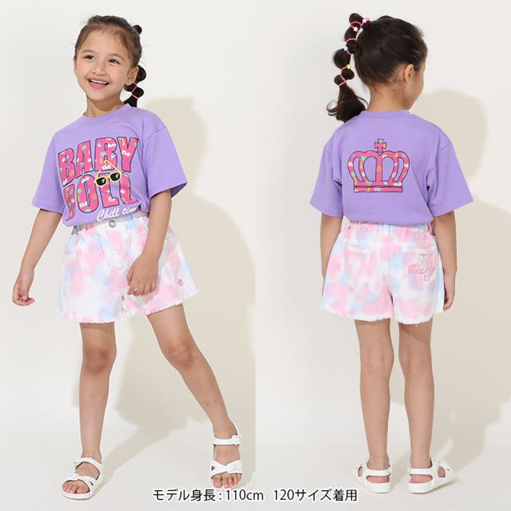 親子お揃い サングラスワッペンロゴTシャツ 9523K | BABYDOLL | 詳細画像7 