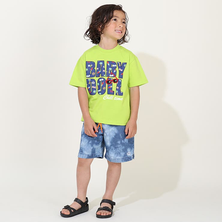 親子お揃い サングラスワッペンロゴTシャツ 9523K | BABYDOLL | 詳細画像3 