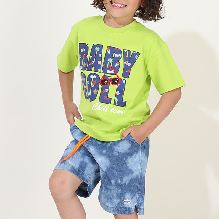 親子お揃い サングラスワッペンロゴTシャツ 9523K | BABYDOLL | 詳細画像4 