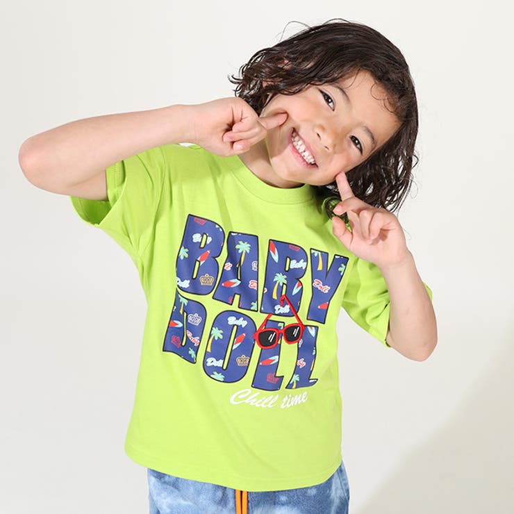 親子お揃い サングラスワッペンロゴTシャツ 9523K | BABYDOLL | 詳細画像6 