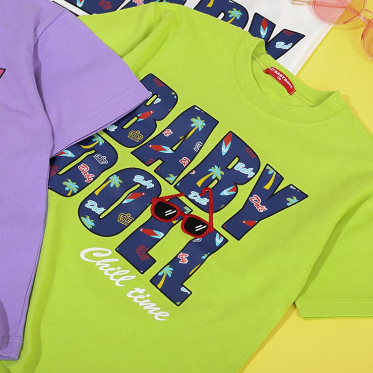親子お揃い サングラスワッペンロゴTシャツ 9523K | BABYDOLL | 詳細画像14 