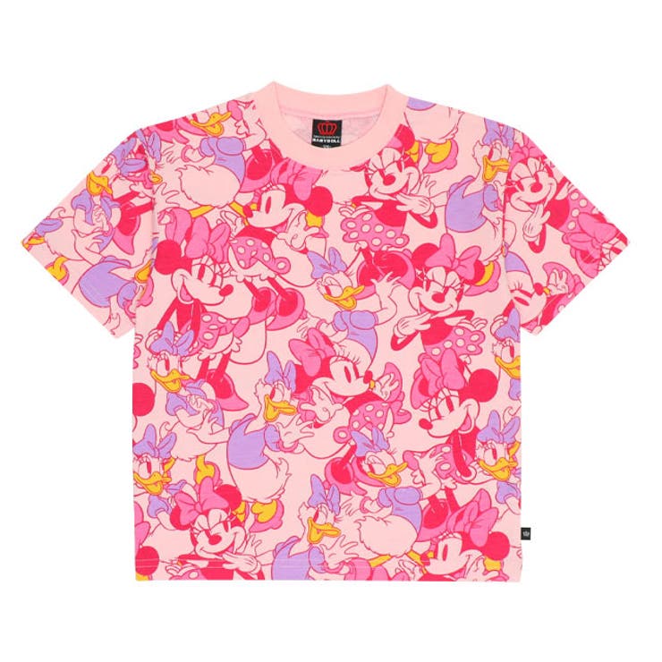 ピンク | 親子お揃い ディズニー 総柄Tシャツ 9532K | BABYDOLL