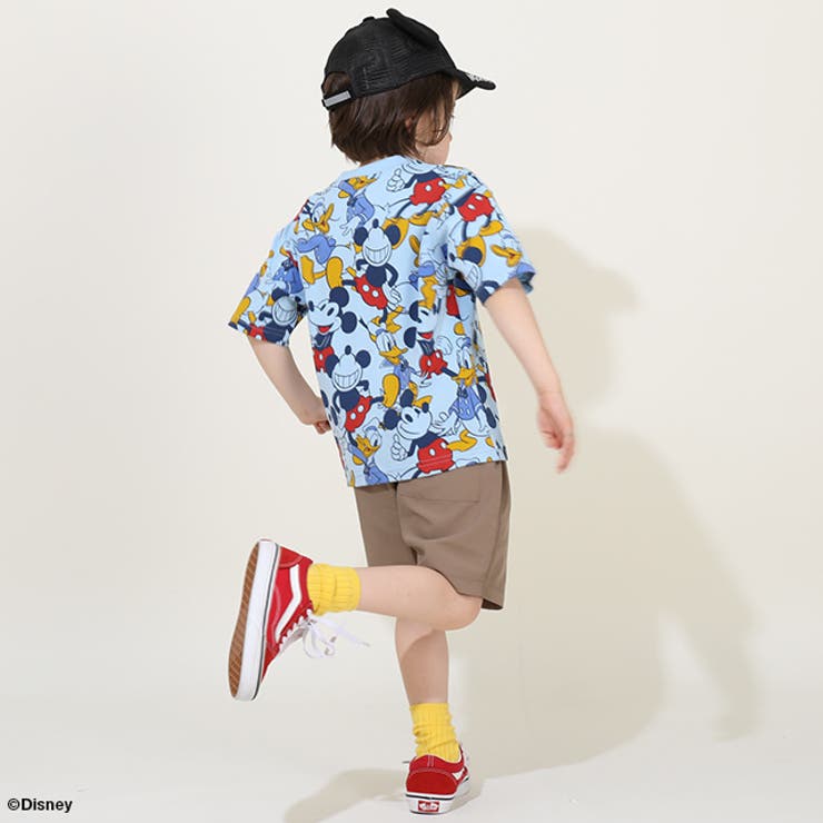 親子お揃い ディズニー 総柄Tシャツ 9532K[品番：BYDK0006745