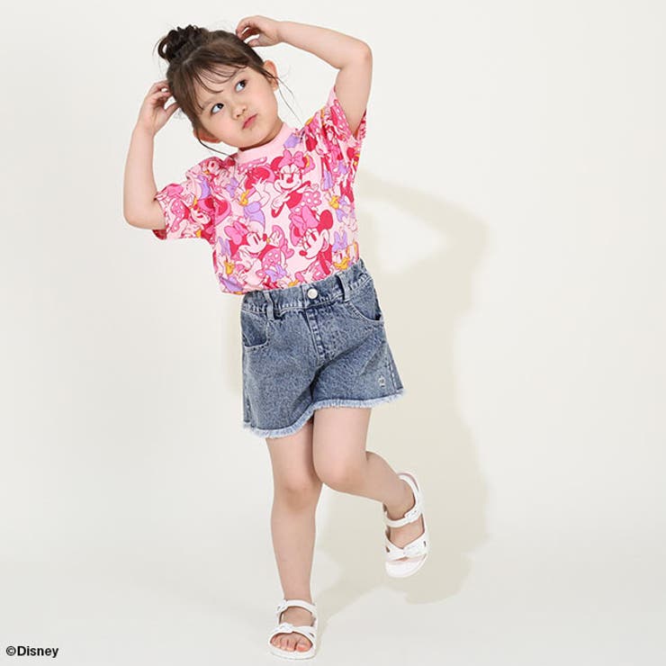 親子お揃い ディズニー 総柄Tシャツ 9532K | BABYDOLL | 詳細画像18 