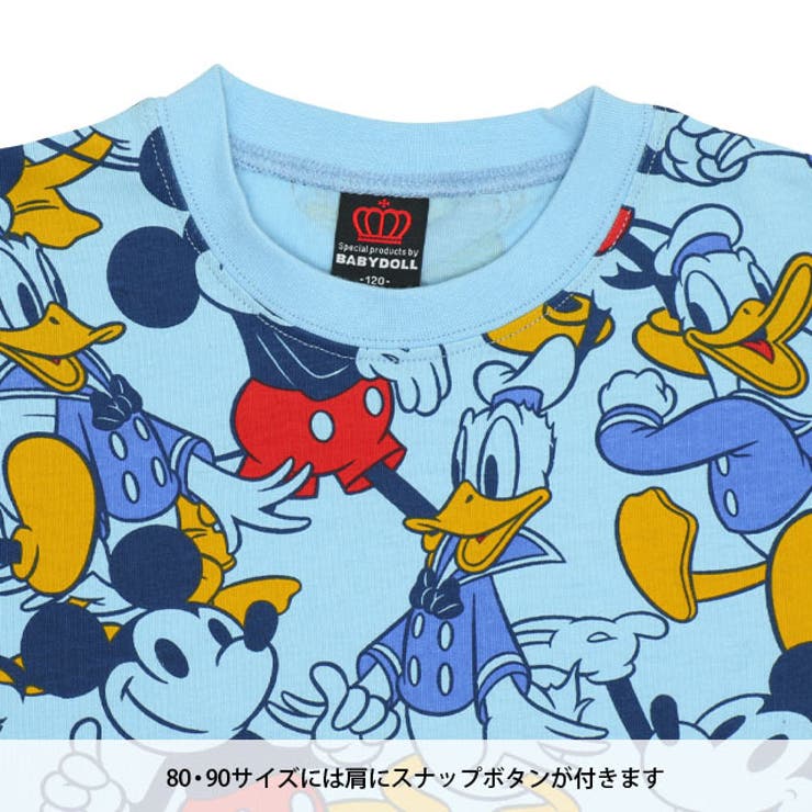 親子お揃い ディズニー 総柄Tシャツ 9532K | BABYDOLL | 詳細画像5 